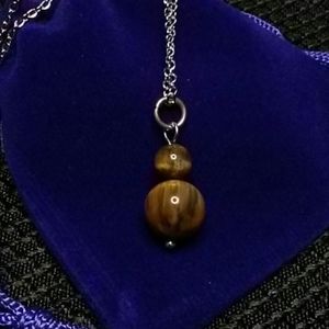 5/$25 Yellow Blue Tiger Eye Necklace